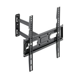 Tooq Support Mural pour Écrans 32-55 Pouces, Compatible VESA, Inclinable et Pivotant, Jusqu'à 35 kg, Noir