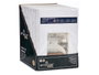 GIFTDECOR Set de 3 Draps 135 cm Blanc 100% Polyester - Housse 135x200 cm, Drap Plat 205x245 cm, Taie 45x150 cm (Set de 12)