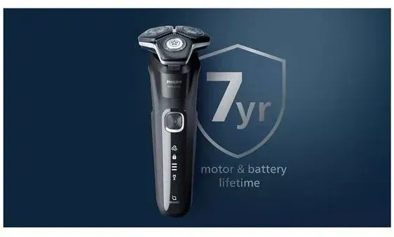 Philips S5889-11 - Rasoir électrique rechargeable étanche avec technologie SkinIQ - Lames SteelPrecision - 90000 coupes/min