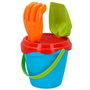 Color Baby Set de Seau de Plage avec 3 Accessoires en Filet 14 cm - Modèles Assortis