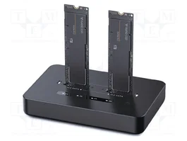 GEMBIRD Station d'accueil USB 3.2 Gen 2x2 Noir