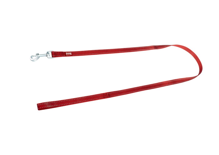 Freedog Laisse en Nylon Réfléchissante Rouge 25mm x 120cm Freedog Laisse en Nylon Réfléchissante Rouge 25mm x 120cm