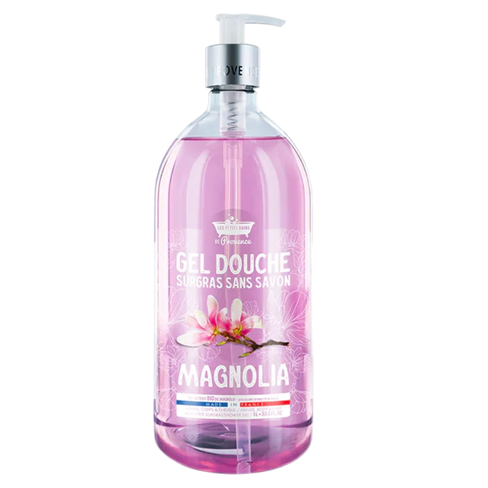 Les Petites Bains de Provence Gel Douche Magnolia 3 en 1 Corps Visage Cheveux pour Peaux Sensibles 1000 ml Les Petites Bains de Provence Gel Douche Magnolia 3 en 1 Corps Visage Cheveux pour Peaux Sensibles 1000 ml