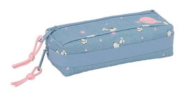 Safta Portatout triple petit avec élastique Snoopy 22 cm, 22 x 8.5 x 6 cm, pour enfants dès 36 mois