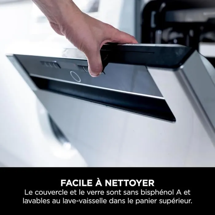 Ninja Blender Portable Blast Max BC251EUSL - Bol 530 ml - Autonomie 2h - Sans Fil - Sans BPA - Argent - 3 Programmes Automatiques - Poignée et Couvercle Anti-Fuites