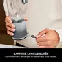 Ninja Blender Portable Blast Max BC251EUSL - Bol 530 ml - Autonomie 2h - Sans Fil - Sans BPA - Argent - 3 Programmes Automatiques - Poignée et Couvercle Anti-Fuites