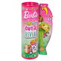 Barbie Cutie Reveal Disfraces Perro Rana HRK24 - Poupée avec 10 surprises, ami peluche chiot en costume de grenouille, jouet Mattel