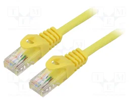 LANBERG Cordon de raccordement Cat 5e U/UTP jaune 1,5m RJ45