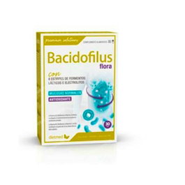 Dietmed Bacidofilus Flora 30 gélules - Probiotiques pour la flore digestive avec vitamines B2, C, zinc