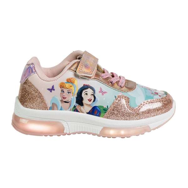 Cerdá Princess T031 - Chaussure de sport enfant à semelle PVC avec lumières, rose - Taille 31