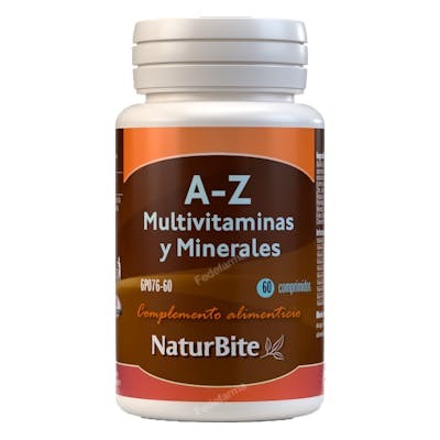 NATURBITE A-Z Multivitamines et Minéraux 60 comprimés