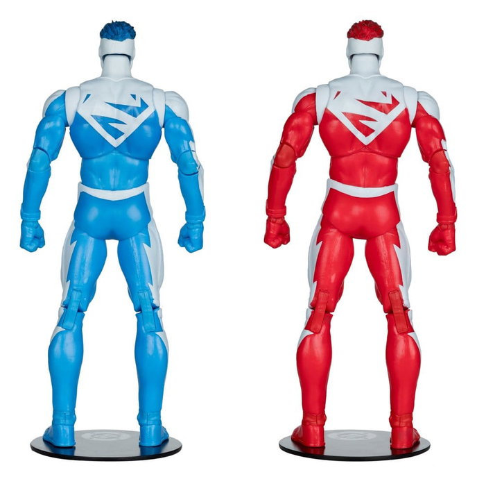 McFarlane Toys DC Multiverse Pack 2 Figurines Superman Blue vs. Superman Red (Gold Label)