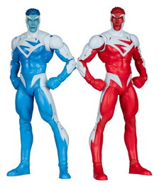 McFarlane Toys DC Multiverse Pack 2 Figurines Superman Blue vs. Superman Red (Gold Label)
