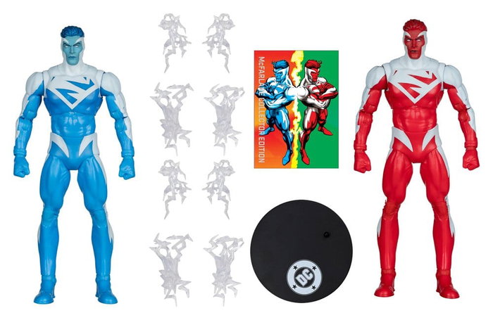 McFarlane Toys DC Multiverse Pack 2 Figurines Superman Blue vs. Superman Red (Gold Label)