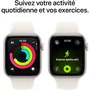 Apple Watch SE 3 GPS + Cellular - Montre connectée - Boîtier en aluminium Starlight 44 mm - Bracelet Sport Band Starlight - S/M