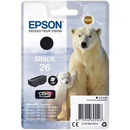 Epson Cartouche d'encre noir T2601 pour imprimante série 27 (C13T26014012)