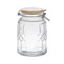 Cook Concept Bocal de conservation en verre 1,8 L avec couvercle en bambou