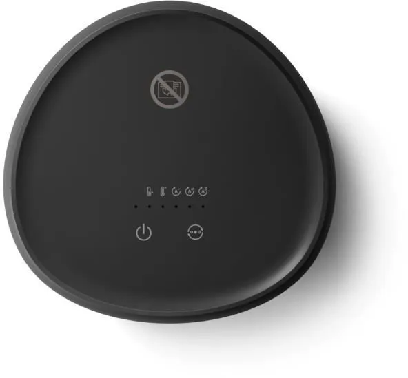 Philips CX2120/01 Chauffage soufflant céramique 1500W portable pour pièce jusqu'à 15 m², fonction ultra-silencieuse 24 dB, technologie CeramIQ, 5 sécurités, noir