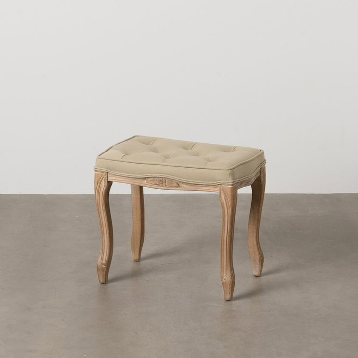 BigBuy Home Banquette Beige Bois d'hévéa 50 x 47 x 36 cm BigBuy Home Banquette Beige Bois d'hévéa 50 x 47 x 36 cm