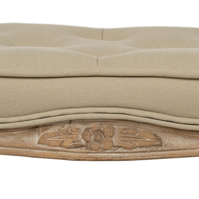 BigBuy Home Banquette Beige Bois d'hévéa 50 x 47 x 36 cm BigBuy Home Banquette Beige Bois d'hévéa 50 x 47 x 36 cm