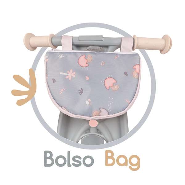 Decuevas Ma Première Draisienne sans Pédales Coco 83x53x38 cm avec Roues EVA, Sac et Selle Réglable en Hauteur pour Enfant dès 3 ans