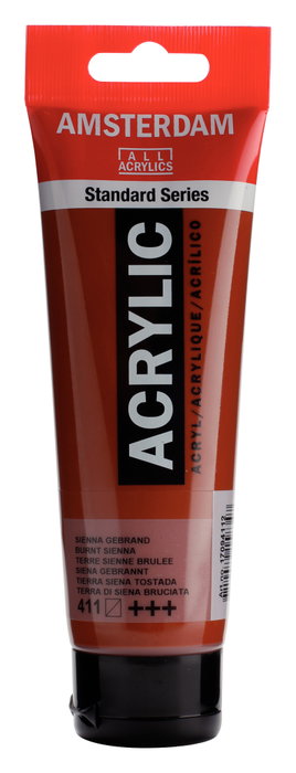 Amsterdam Standard Series Peinture Acrylique Terre de Sienne Brûlée 411, 120 ml Amsterdam Standard Series Peinture Acrylique Terre de Sienne Brûlée 411, 120 ml