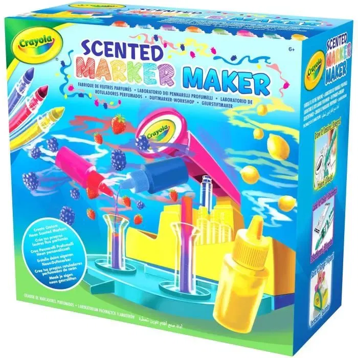 Crayola Scented Marker Maker - Fabrique de feutres parfumés pour enfants dès 6 ans - Kit créatif avec encres et parfums
