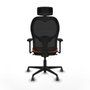 Piqueras y Crespo Chaise de Bureau avec Appui-tête Jorquera 3D036G2 Orange
