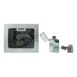 Zippo Coffret cadeau pour homme : Eau de toilette 50 ml + Briquet Windproof argenté