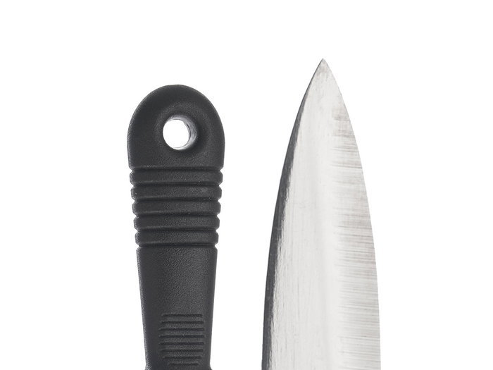 Kinvara Ouvre-huître en acier inoxydable et plastique 15x1,8x5 cm noir et argent (Set de 36)