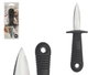 Kinvara Ouvre-huître en acier inoxydable et plastique 15x1,8x5 cm noir et argent (Set de 36)