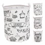 Basics Sac pour le linge sale Ø 40 x 50 cm blanc
