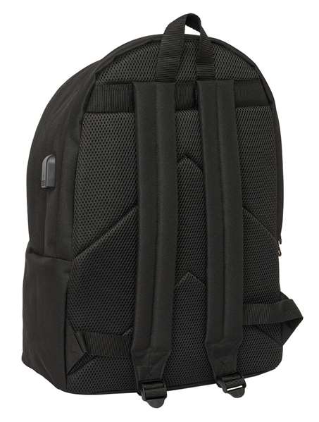 Safta Sac à dos double pour ordinateur portable 15,6" avec port USB de recharge - Kings League 31x44x18 cm