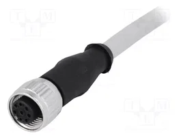 HARTING Connecteur industriel M12 avec cordon 8 broches, code A, 5m, droit