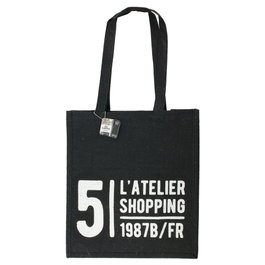 Totally Addict Sac de shopping en vannerie 40x35x15 cm