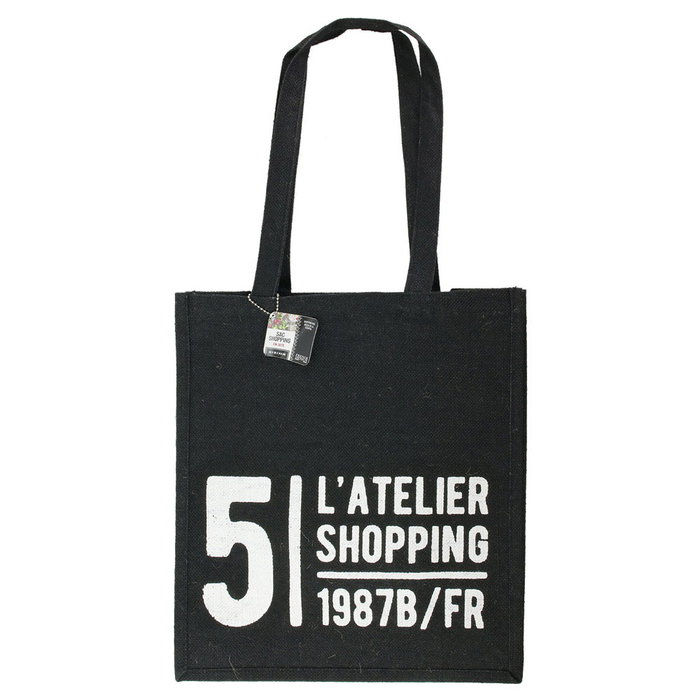 Totally Addict Sac de shopping en vannerie 40x35x15 cm Totally Addict Sac de shopping en vannerie 40x35x15 cm