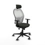 Piqueras y Crespo Chaise de Bureau avec Appui-tête 1D036G2 Noir