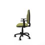 PIQUERAS Y CRESPO Chaise de bureau Algarra vert olive avec accoudoirs 1D et roulettes parquet