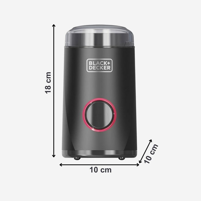 Black & Decker Moulin électrique BXCG152E Noir