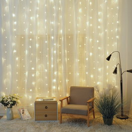 Bambasy Cortina LED lumineuse 2x1M Luz fría