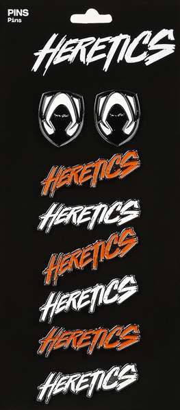 Team Heretics - Lot de 8 Pins Électroniques pour Collection dans Blister 8x18 cm - Safta Team Heretics - Lot de 8 Pins Électroniques pour Collection dans Blister 8x18 cm - Safta