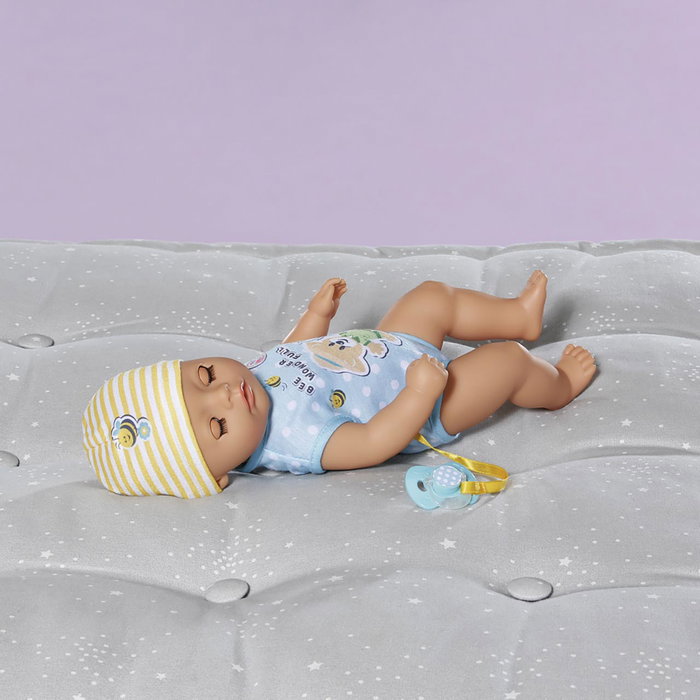 Zapf Creation Baby Born Little Magic Boy - Poupée garçon interactif 36 cm avec 7 fonctions réalistes (biberon, pipi, bain) - Référence 834602