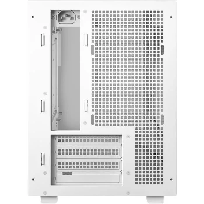 DeepCool CH260 WH - Boîtier PC Gamer Blanc Micro Tower - Compatible micro-ATX/Mini-ITX, Vitre Latérale, Ports USB 3.2 Gen 1 et USB-C
