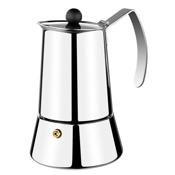 Cafetière Italienne Monix M630006 Acier Argent 6 Tasses Acier inoxydable
