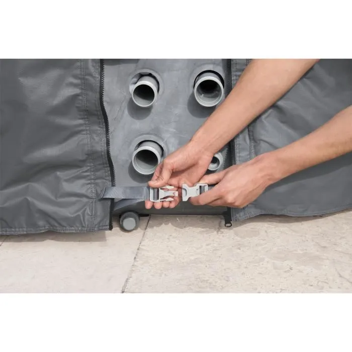 Bestway - Couverture thermique EnergySense pour spa carré 230 x 230 x 71 cm, isolation double épaisseur, matériau imperméable DuraPlus Bestway - Couverture thermique EnergySense pour spa carré 230 x 230 x 71 cm, isolation double épaisseur, matériau imperméable DuraPlus