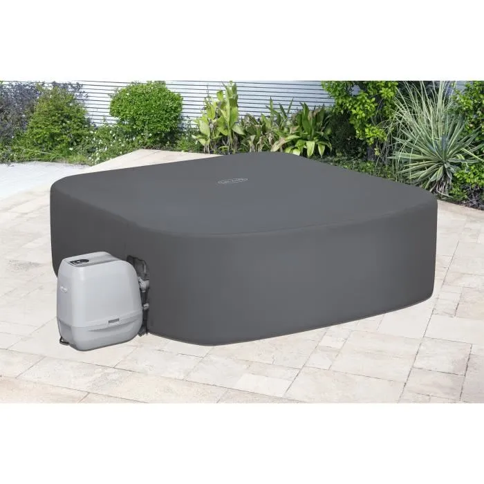 Bestway - Couverture thermique EnergySense pour spa carré 230 x 230 x 71 cm, isolation double épaisseur, matériau imperméable DuraPlus Bestway - Couverture thermique EnergySense pour spa carré 230 x 230 x 71 cm, isolation double épaisseur, matériau imperméable DuraPlus