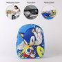 Cerdá Sac à dos enfantiel 3D Sonic Bleu