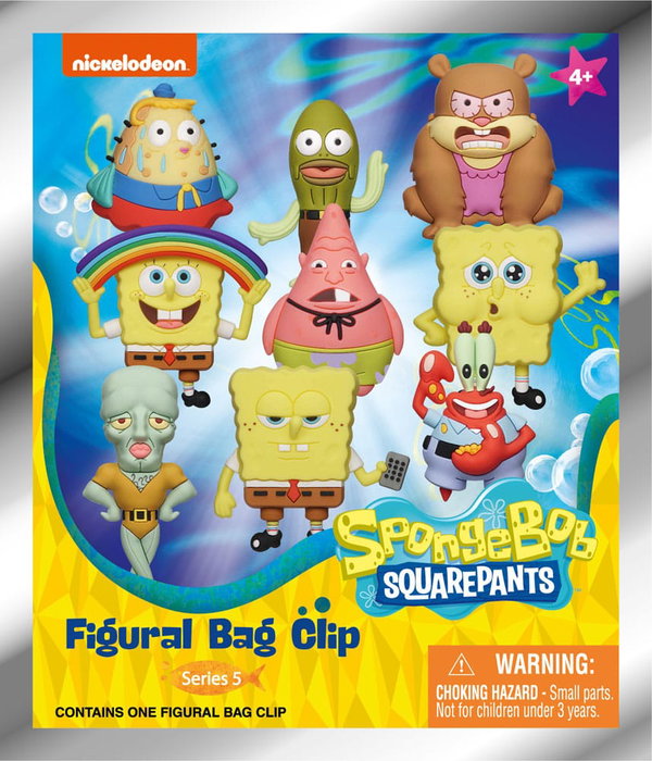 Nickelodeon Classics présentoir porte-clés sac à dos 3D Series 5 Bob l'éponge (24)