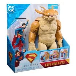 Spinmaster Battle Pack Kaiju - Figurine Superman et Monstre Géant 30 cm avec Slime - Jeu d'Action et Figurines - À Partir de 4 Ans