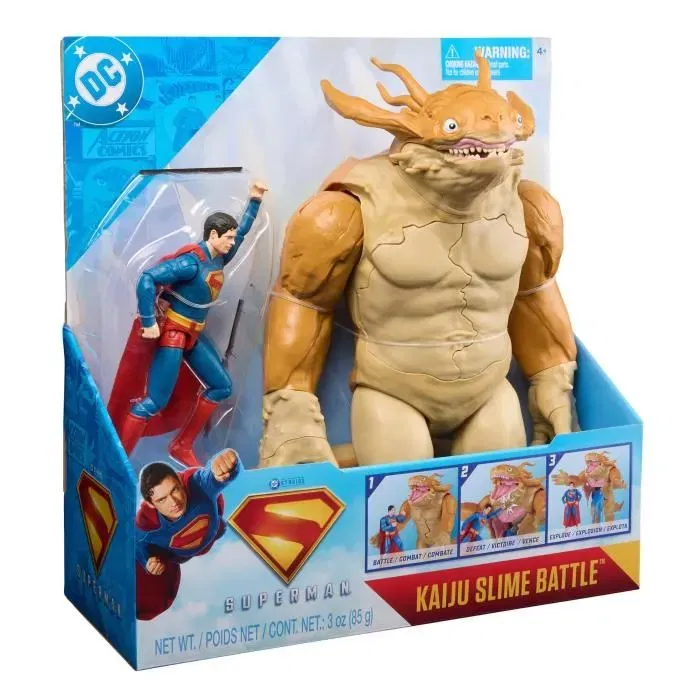 Spinmaster Battle Pack Kaiju - Figurine Superman et Monstre Géant 30 cm avec Slime - Jeu d'Action et Figurines - À Partir de 4 Ans Spinmaster Battle Pack Kaiju - Figurine Superman et Monstre Géant 30 cm avec Slime - Jeu d'Action et Figurines - À Partir de 4 Ans